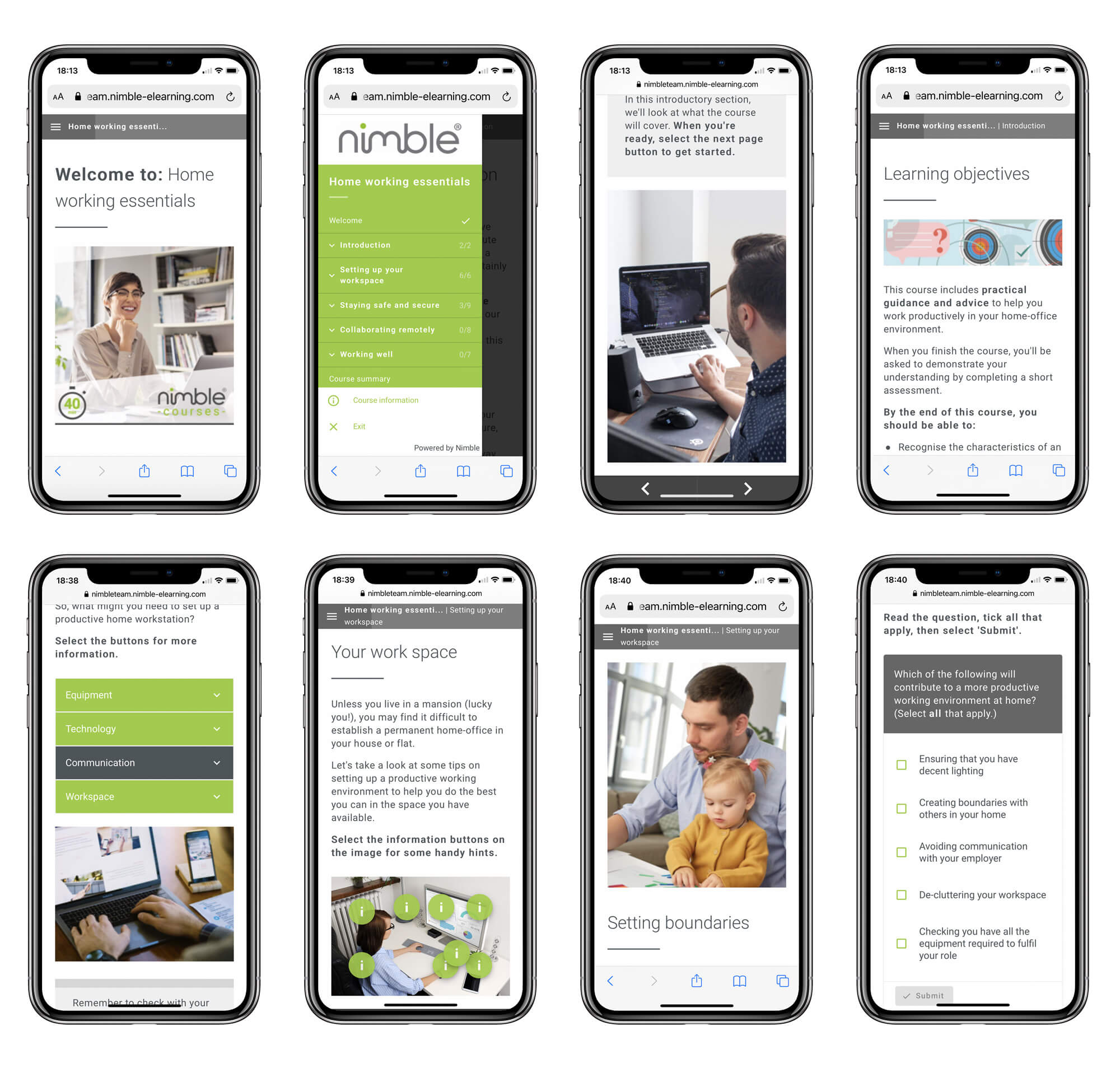 A course created in Nimble Author